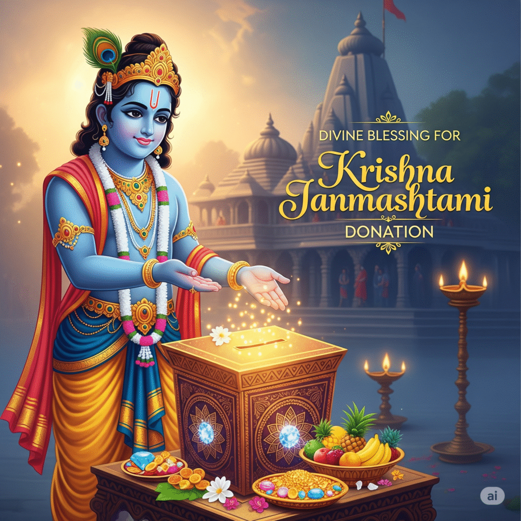 donate to Janmashtami, Donation on Krishna Janamashtami