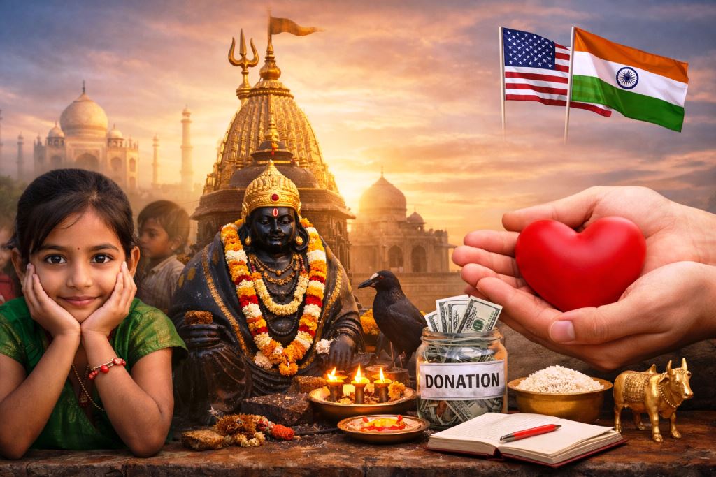 Shani Amavasya donation from USA