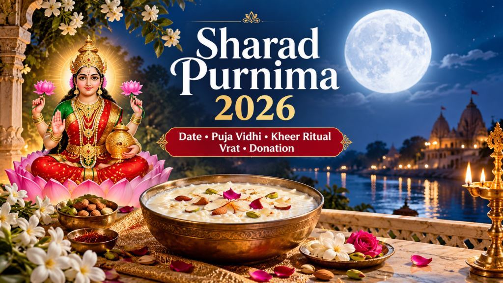Sharad Purnima vrat rules, Sharad Purnima 2026: Date, Puja Vidhi, Kheer Ritual, Vrat and Donation Importance